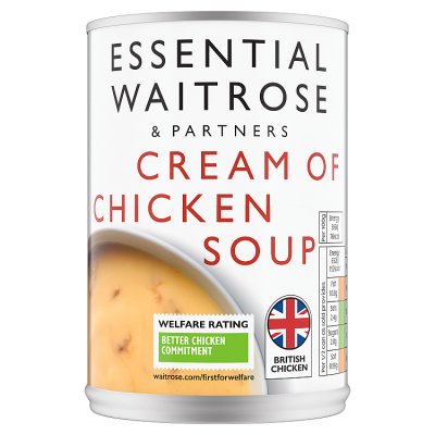 Waitrose Essential Cream of Chicken Soup 400g