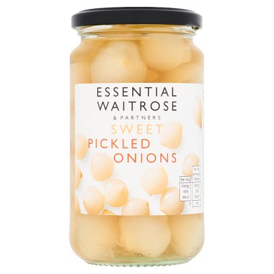 Waitrose Essential Sweet Pickled Onions, 440g