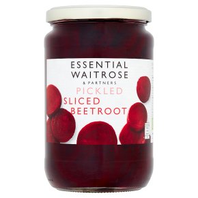 Waitrose Essential Pickled Sliced Beetroot - drained 447g