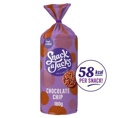 Snack A Jacks Jumbo Chocolate Chip Rice Cakes, 180g