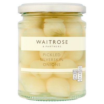 Waitrose Pickled Silverskin Onions, 280g