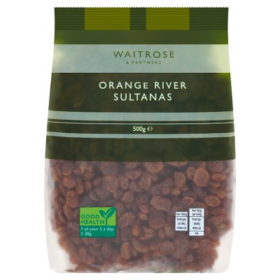 Waitrose Orange River Choice Sultanas, 500g