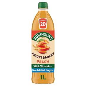Robinsons Fruit & Barley with Vitamins Peach Squash, 1L