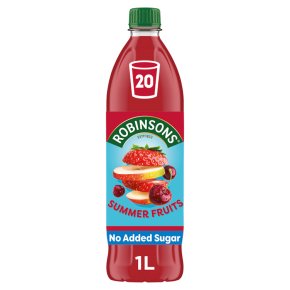 Robinsons Summer Fruits Squash with No Added Sugar (1L)