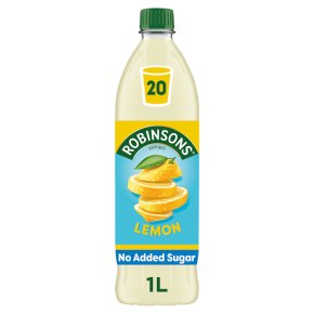Robinsons Lemon No Added Sugar, 1 Litre