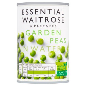 Waitrose Essential Garden Peas In Water 300g