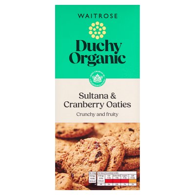 Waitrose Duchy Organic Sultana & Cranberry Oaties 150g