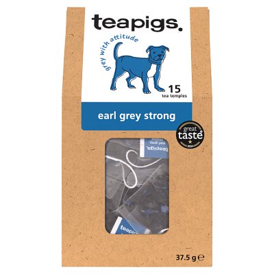 Teapigs 15 Earl Grey Strong Tea Temples, 37.5g