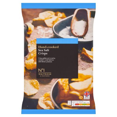 Waitrose No.1 Hand-Cooked Sea Salt Crisps150g