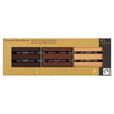 Waitrose No.1 Caramel Filled Chocolate Batons 97g