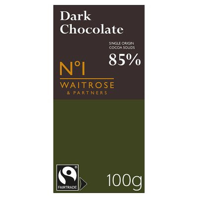Waitrose No.1 Fairtrade Uganda Dark Chocolate 100g