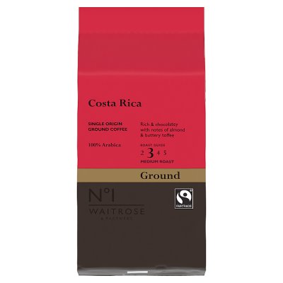 Waitrose No.1 Costa Rica Ground Coffee 227g