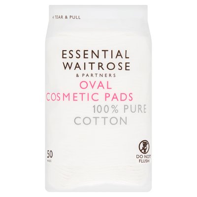 Waitrose Essential Oval Cosmetic Pads  50Each