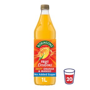 Robinsons Fruit Creations Orange & Mango Squash, 1L