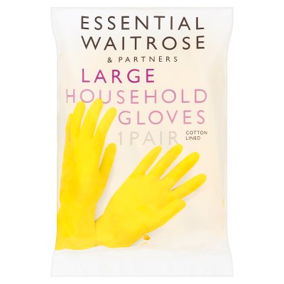 Waitrose Essential Large Household Gloves pair