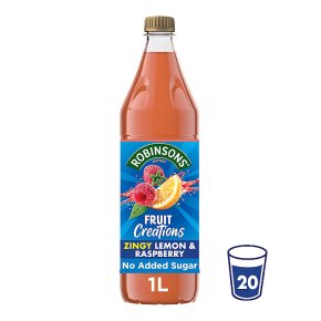 Robinsons Fruit Creations Squash Lemon & Raspberry, 1L