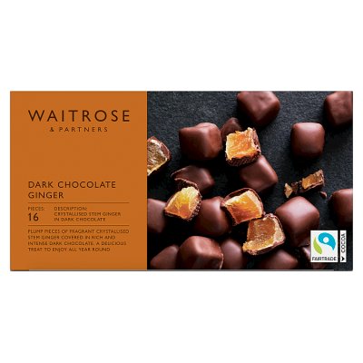 Waitrose Dark Chocolate Ginger 180g