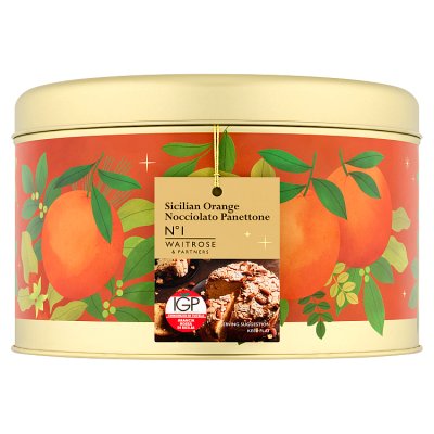 Waitrose No.1 Sicilian Orange Nocciolato Panettone 750g
