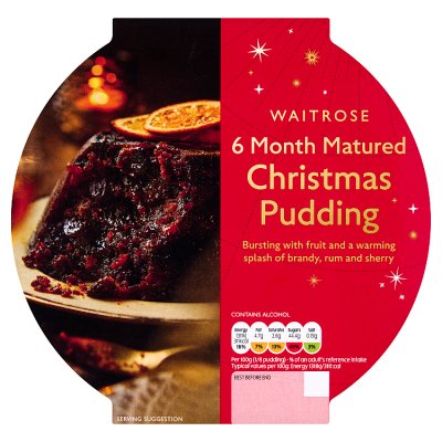 Waitrose Christmas 6 Month Matured Christmas Pudding 800g