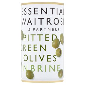 Essential Pitted Green Olives in Brine 150g