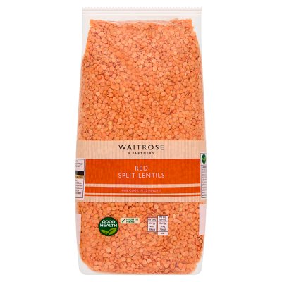 Waitrose Red Split Lentils, 1Kg