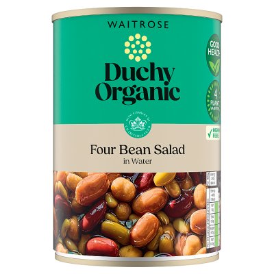 Waitrose Duchy Organic Four Bean Salad in Water 410g