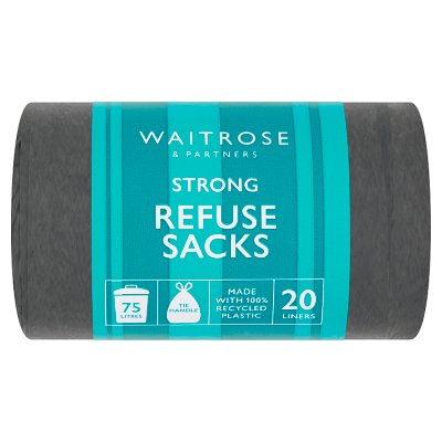 Waitrose Tie Handle Refuse Bags  20s