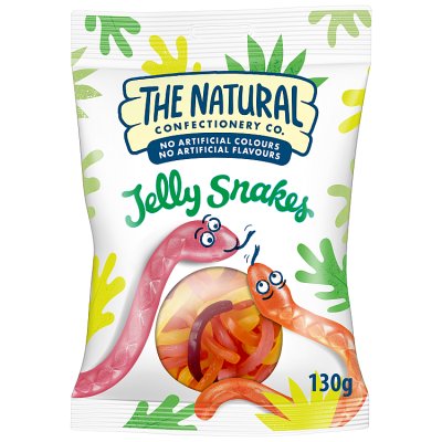 The Natural Confectionery Co Jelly Snakes, 130g