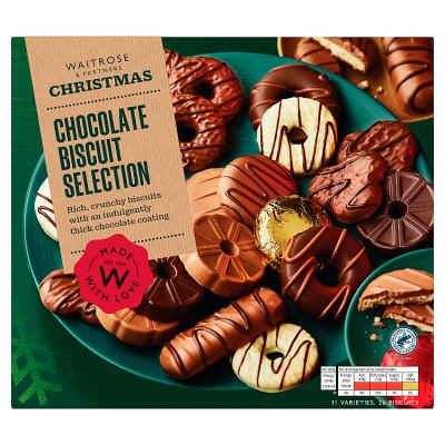 Waitrose Christmas Chocolate Biscuit Selection 400g