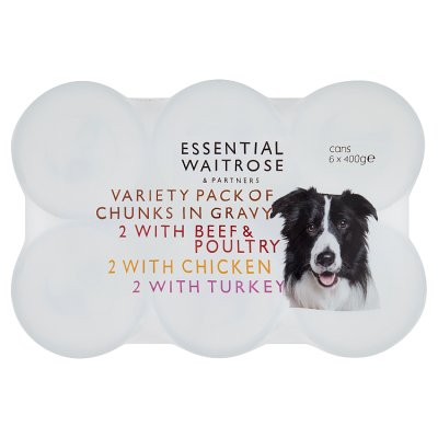Waitrose Essential Waitrose & Partners Variety Pack of Chunks in Gravy   6 x 400g