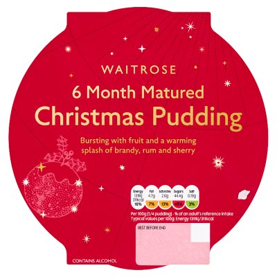 Waitrose Christmas 6 Month Matured Christmas Pudding 400g