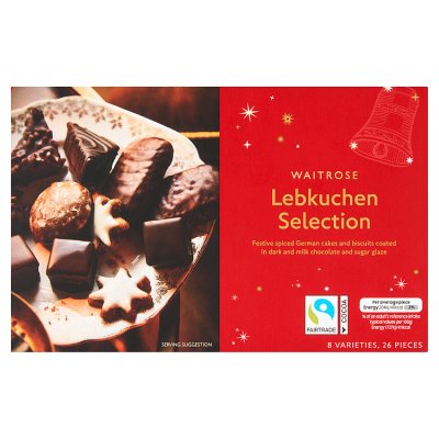 Waitrose Christmas Lebkuchen Biscuit Selection 300g