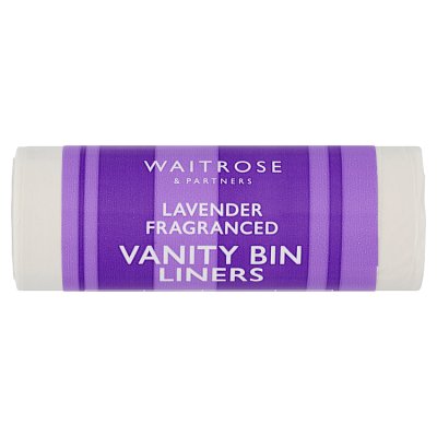 Waitrose 25 10L Lavender Scented Vanity Bin Liners