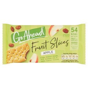 Go Ahead Crispy Fruit Slice Apple & Sultana 4 per pack