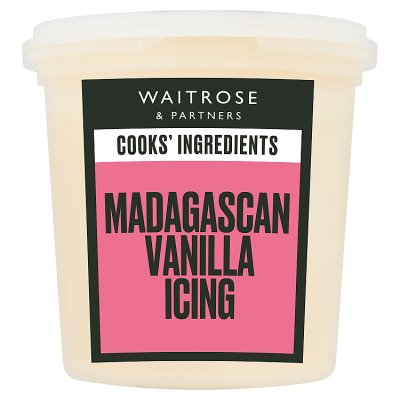 Waitrose Cooks' Ingredients Madagascan Vanilla Icing, 400g