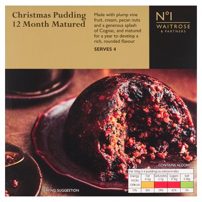 Waitrose No.1 12 Month Matured Christmas Pudding 400g
