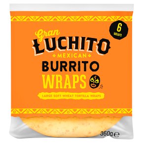 Gran Luchito 6 Burrito Wraps 360g