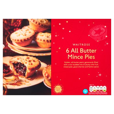 Waitrose Christmas 6 All Butter Mince Pies