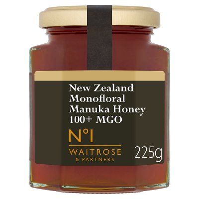 Waitrose No.1 New Zealand Monofloral Manuka Honey 100+ MGO, 225g