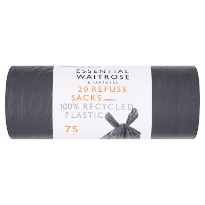 Waitrose Flush Top Refuse Bags 20s
