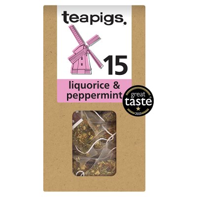 Teapigs 15 Liquorice & Peppermint Tea Temples, 45g