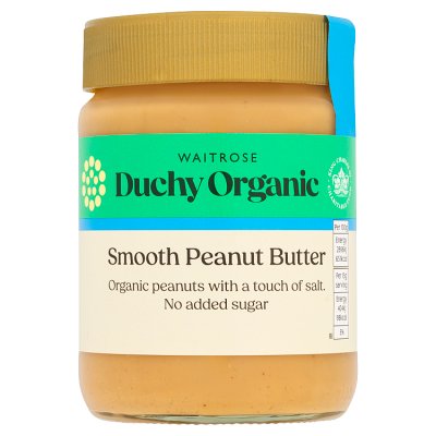 Waitrose Duchy Organic Smooth Peanut Butter 340g