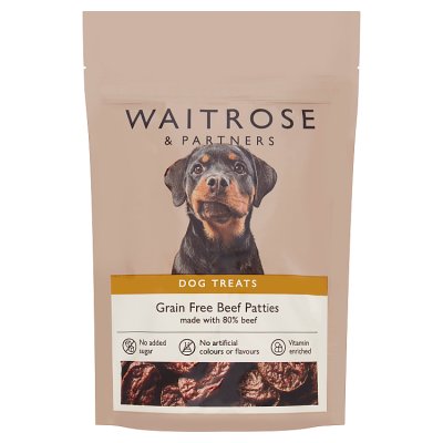 Waitrose Grain Free Beef Patties  70g