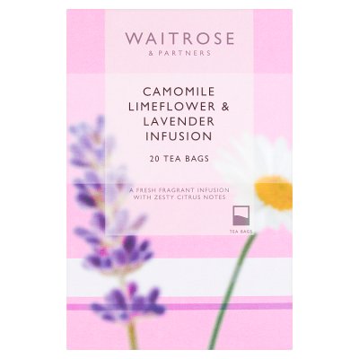 Waitrose 20 Camomile, Limeflower & Lavender Tea Bags, 30g