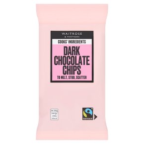 Waitrose Cooks Ingredients Dark Chocolate Chips 100g