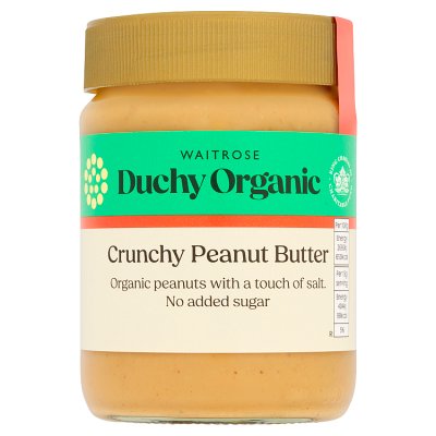 Waitrose Duchy Organic Crunchy Peanut Butter 340g