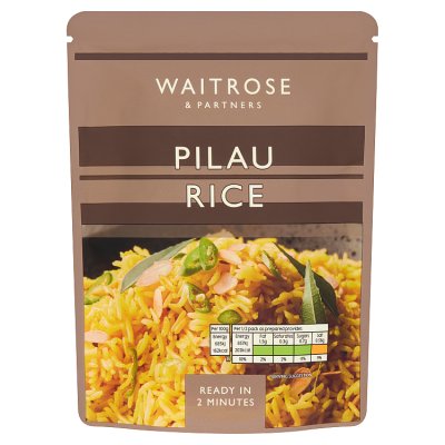 Waitrose Pilau Microwaveable Rice, 250g