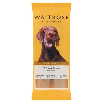 Waitrose 2 Chew Bones with Chicken   200g