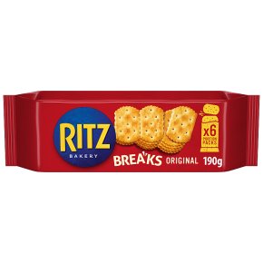 Ritz Breaks Original Crackers Multipack Snack Lunchbox, 190g