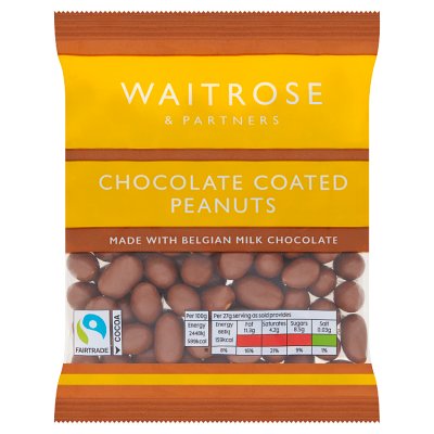 Waitrose Chocolate Coated Peanuts, 135g